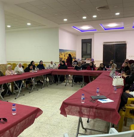 جمعية المرأة العاملة للتنمية تنظم لقاء مساءلة مجتمعية في قاعة بلدية نعلين لتعزيز مشاركة النساء في التخطيط والتنمية المحلية