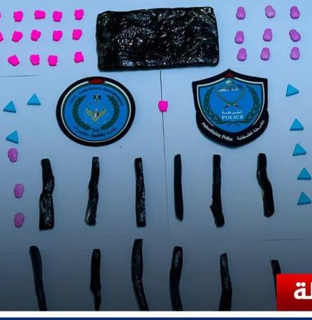 شرطة مكافحة المخدرات تضبط مواد يشتبه أنها مخدرة كانت معدة للترويج في طولكرم