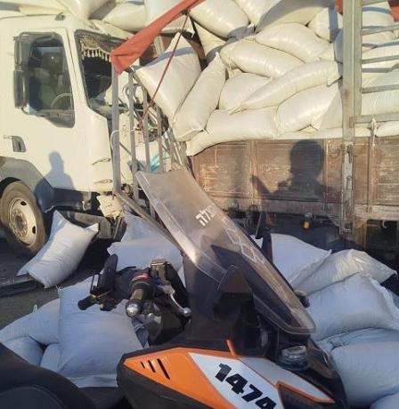 مصرع مواطن وإصابة امرأة بحادث سير على طريق "زعترة" نابلس