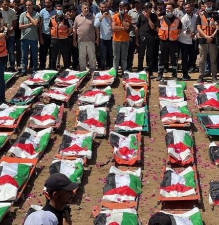غزة تشيع 112 شهيدا من عائلة واحدة قضوا في حرب الإبادة