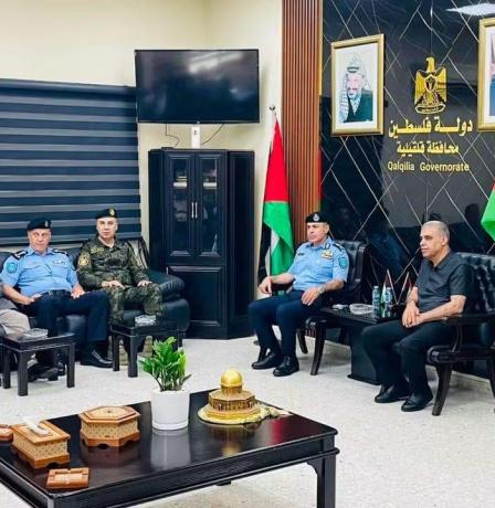 قلقيلية: المحافظ يستقبل مدير عام الشرطة