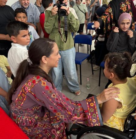  السفيرة ابو عمارة تلتقي مع عائلات الجرحى والمرضى المُجلين في مدينة بادوفا الإيطالية