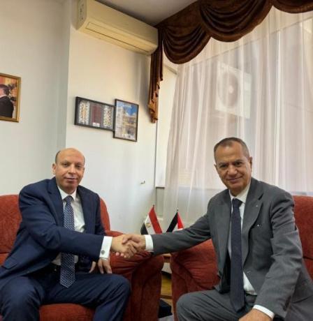السفير أبوزيد يستقبل نظيره المصري الجديد في كازاخستان لبحث تعزيز التنسيق والتعاون