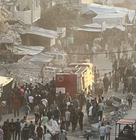 إصابات بقصف الاحتلال مجموعة من المواطنين شمال مدينة غزة