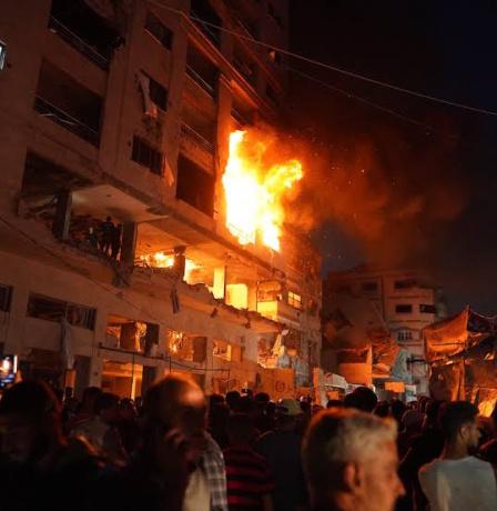 استشهاد موطن وزوجته في قصف الاحتلال لشقة غرب مدينة غزة