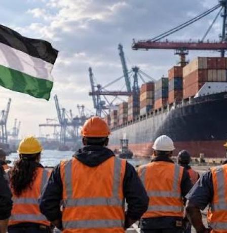 خاص | نحو 50 ميناء حول العالم تشارك في تحركات نقابية تضامنا مع غزة