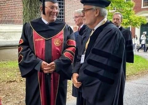 رئيس جامعة القدس يشارك في حفل تنصيب الرئيس الثلاثين لجامعة هارفارد