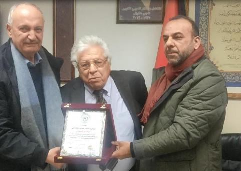 الاتحاد العام للكتاب والأدباء الفلسطينيين يكرم الكاتب والمناضل توفيق فياض
