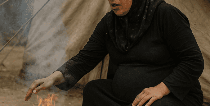 خاص| نساء غزة يحترقن لأجل لقمة.. ودخان الحطب يخنق صدورهن