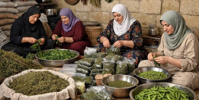 "بيت القرعيات".. مشروع نسوي في جنين يحوّل الزراعة إلى تصنيع غذائي