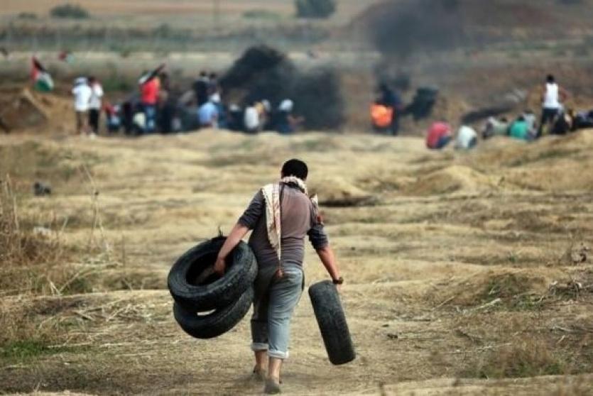 محدث- تسعة اصابات بينها خطيرة بمواجهات مع الاحتلال بغزة