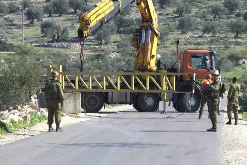 اغلاق مداخل ثلاث بلدات في طولكرم بالبوابات الحديدية