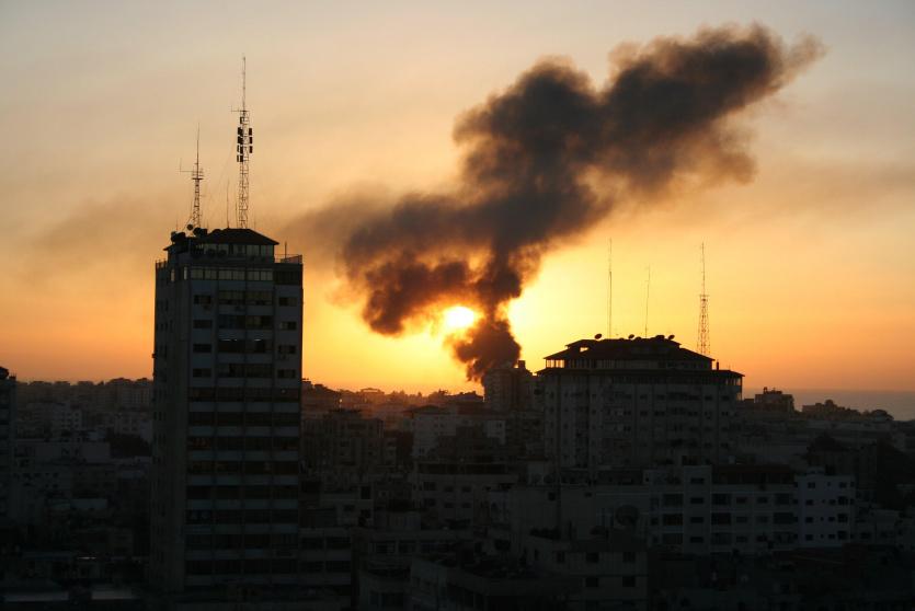 ارشيفية - قصف على غزة