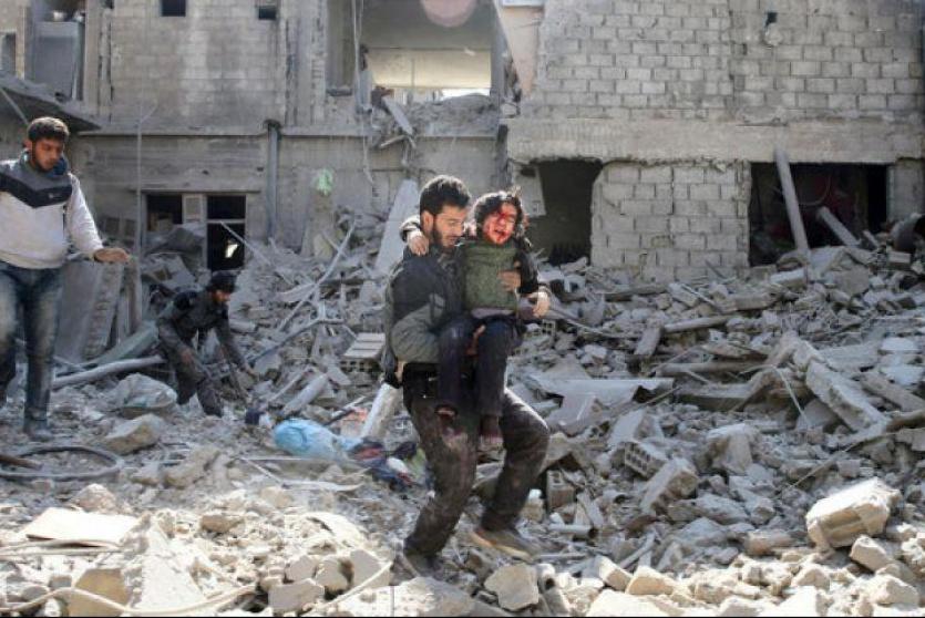 قصف يستهدف مدنيين في الغوطة 