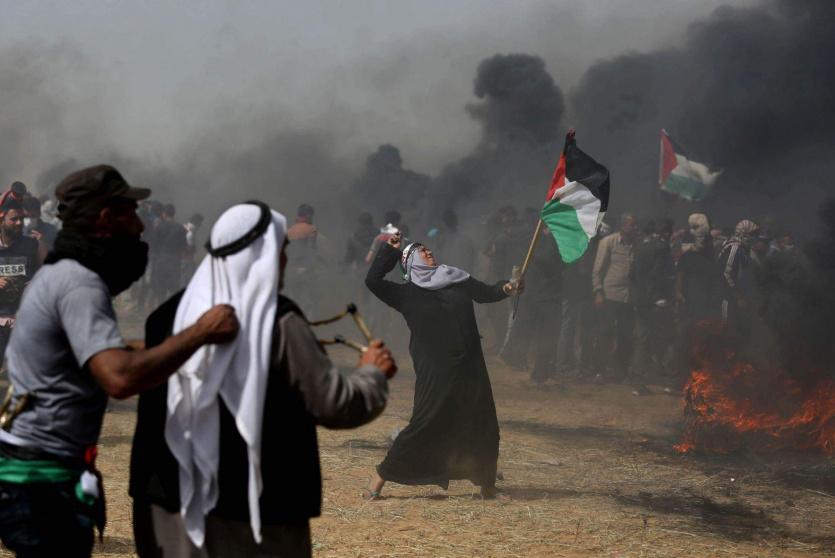 مواجهات على حدود غزة ضمن مسيرة العودة
