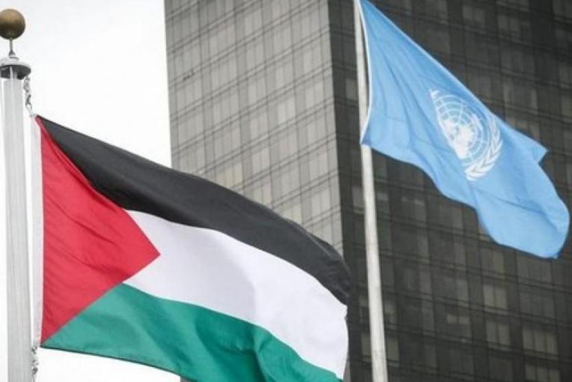 علم فلسطين في الامم المتحدة 