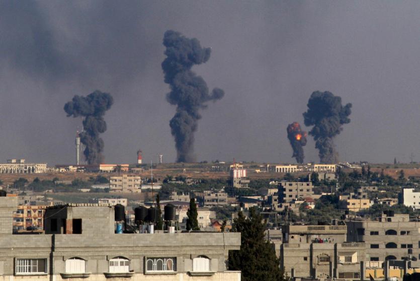 القصف الاسرائيلي على غزة - ارشيف 