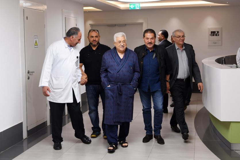 الرئيس محمود عباس في المشفى