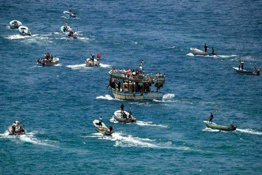  رحلة بحرية  تنطلق من ميناء غزة