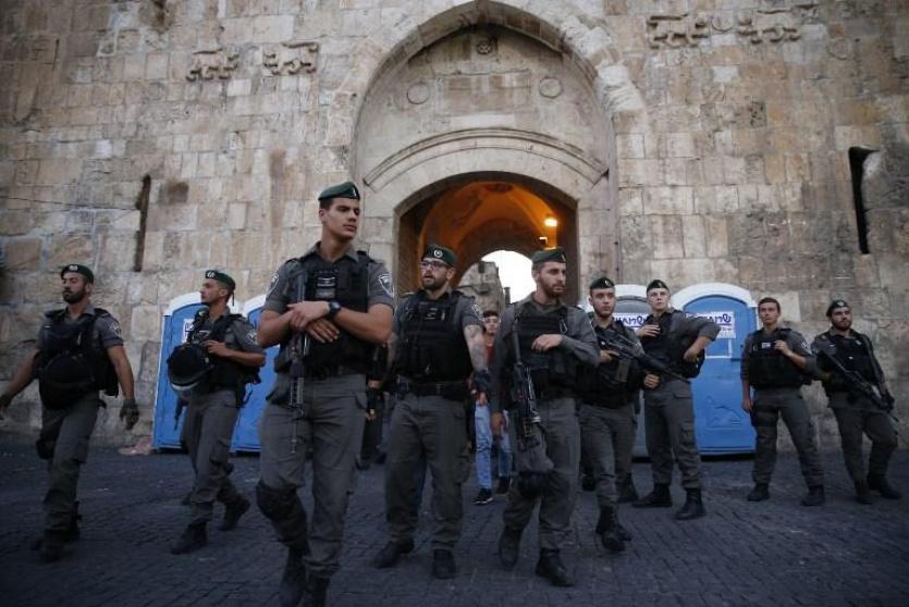 عناصر الشرطة الاسرائيلية في القدس 