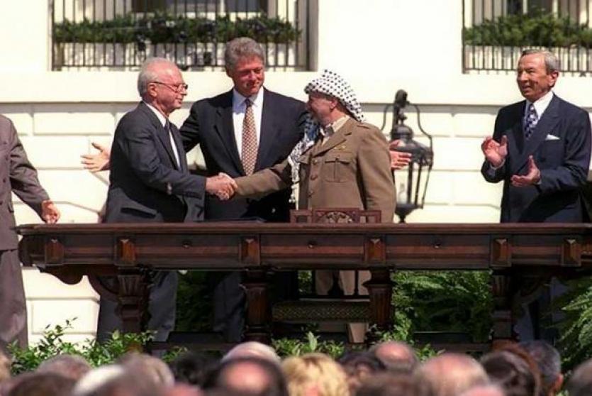 توقيع اتفاق أسلو في واشنطن 