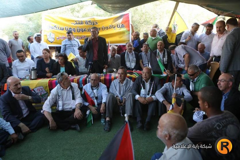 جلسة المجلس الثوري لحركة فتح في الخان الاحمر