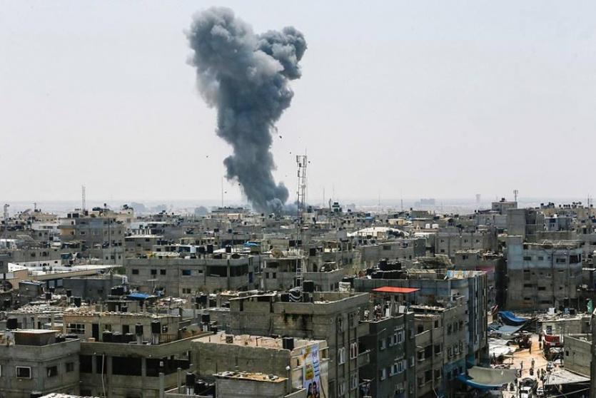 ارشيفية - قصف اسرائيلي في غزة