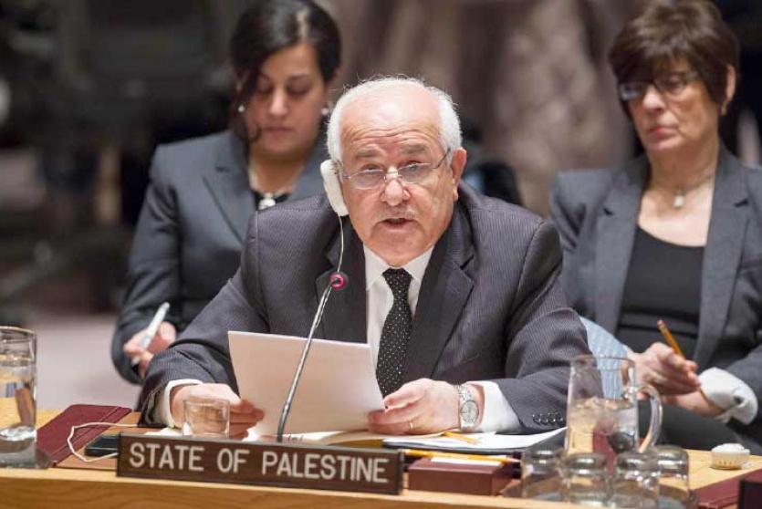 مندوب فلسطين الدائم لدى الأمم المتحدة رياض منصور
