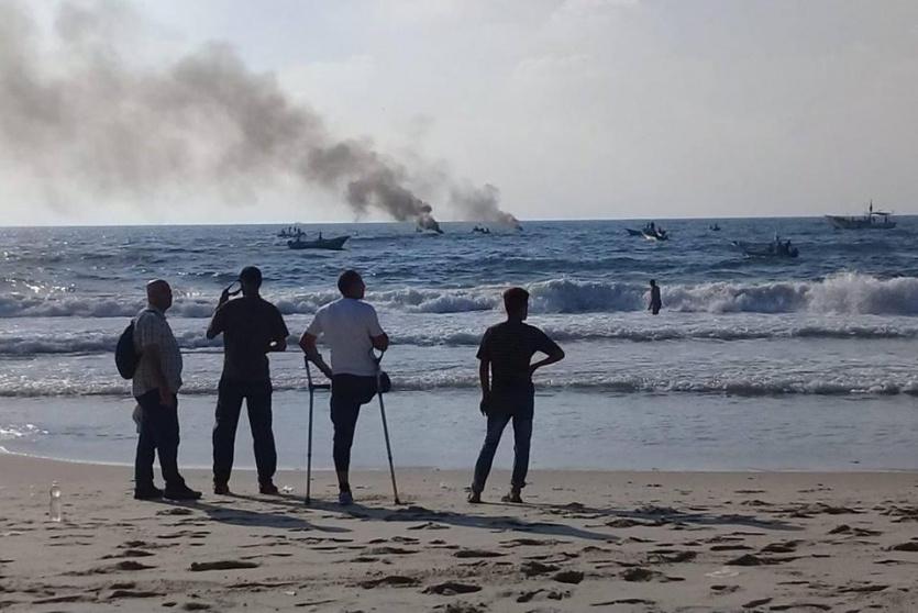 اطلاق مسير بحري من غزة
