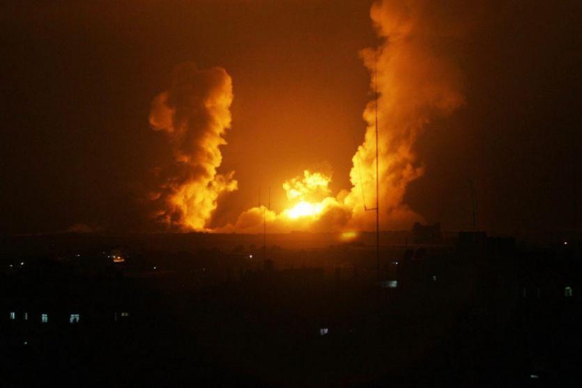 قصف في قطاع غزة - ارشيف