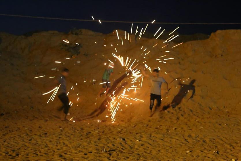 مواجهات ليلية شرق غزة - ارشيفية