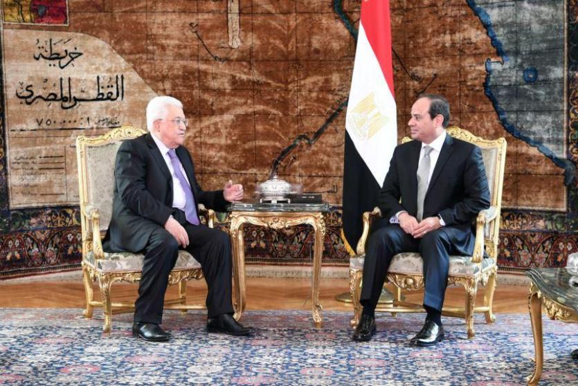 لقاء سابق بين الرئيس عباس والسيسي