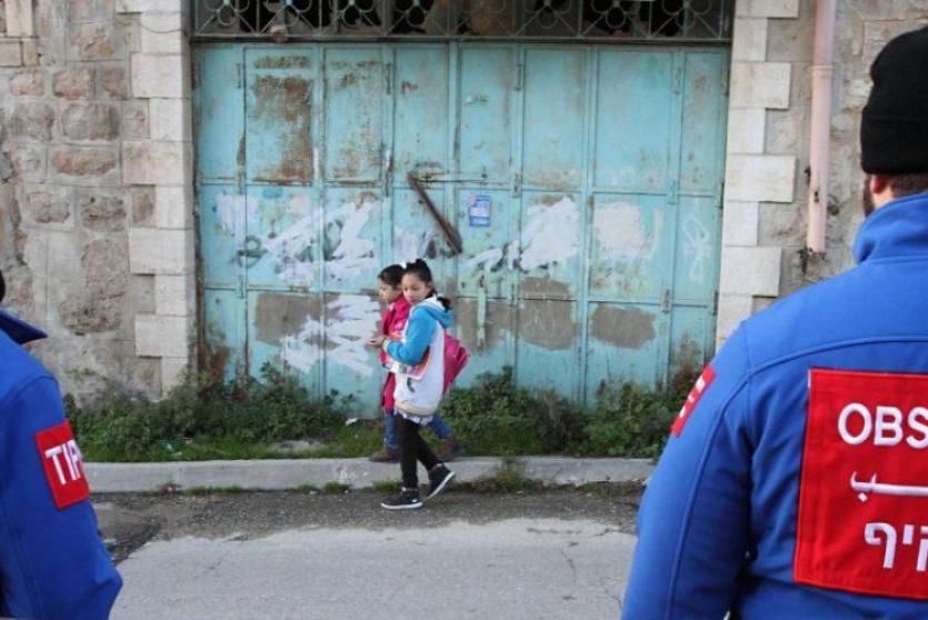 عناصر من المراقبين الدوليين في الخليل 