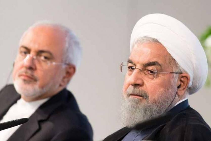 الرئيس حسن روحاني وجواد ظريف