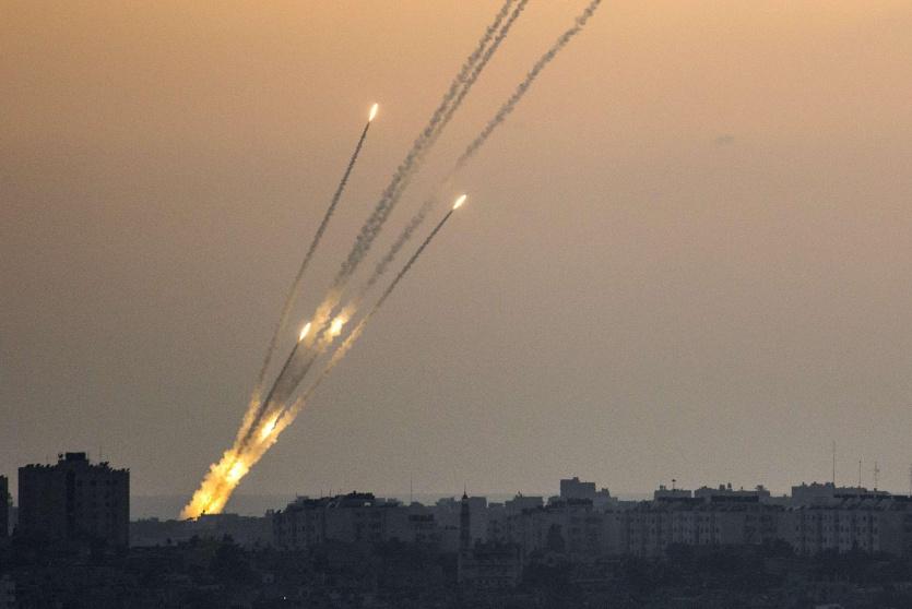 اطلاق صواريخ من غزة