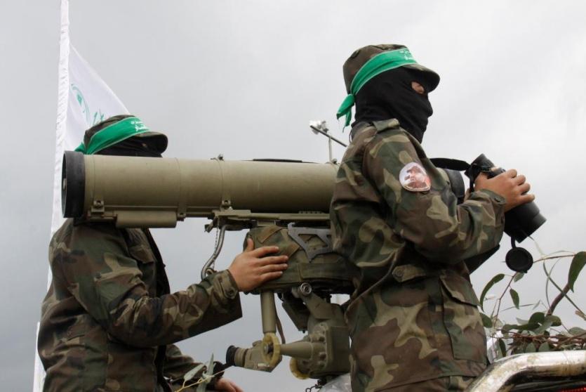 عناصر من كتائب القسام الجناح العسكري لحركة حماس - أرشيف