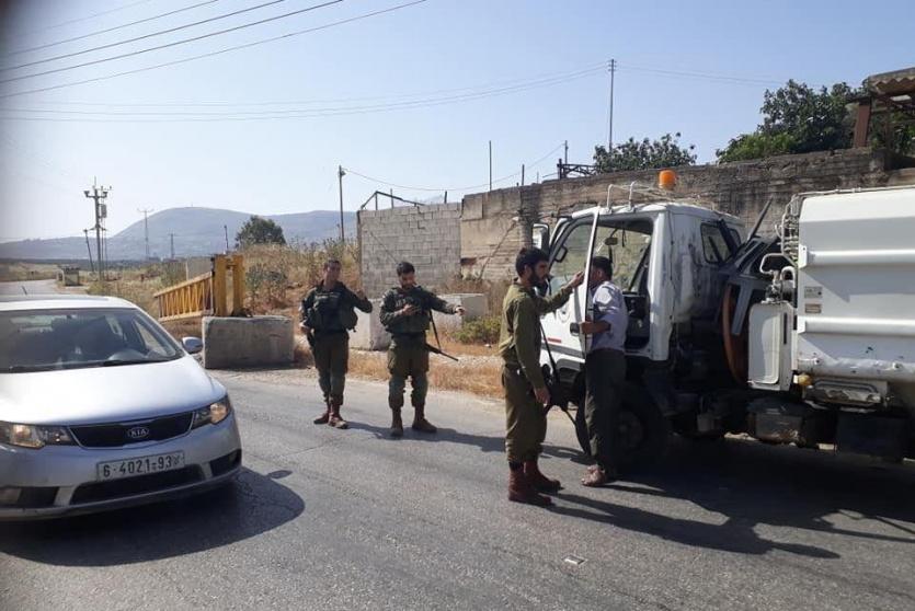 الاحتلال يستولي على شاحنة نفايات شرق نابلس