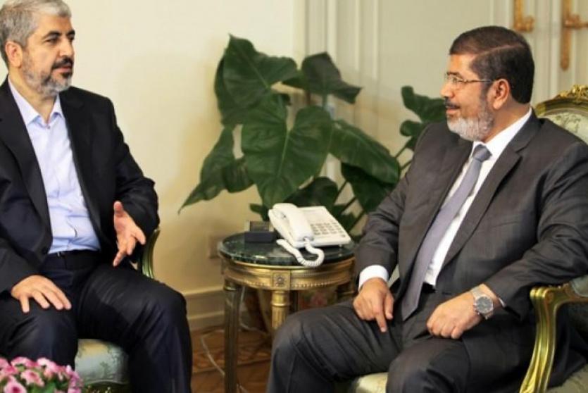 خالد مشعل ومحمد مرسي