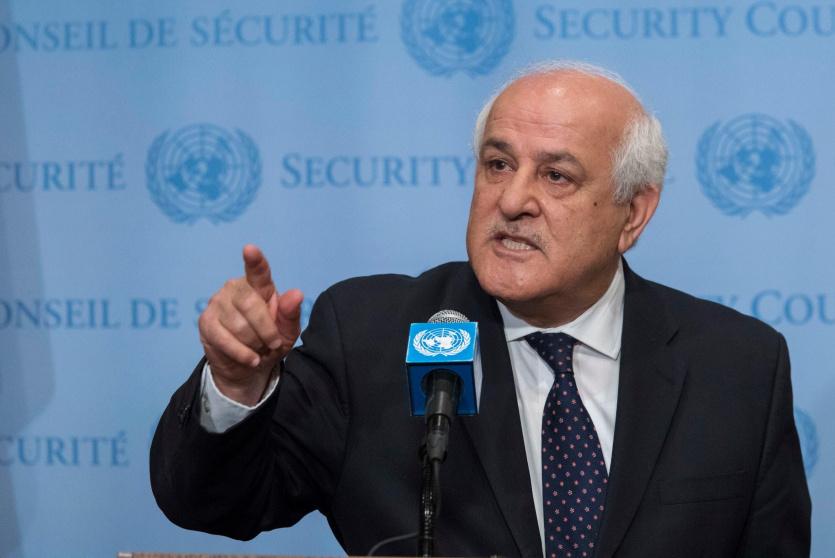  المندوب الدائم لدولة فلسطين لدى الأمم المتحدة رياض منصور