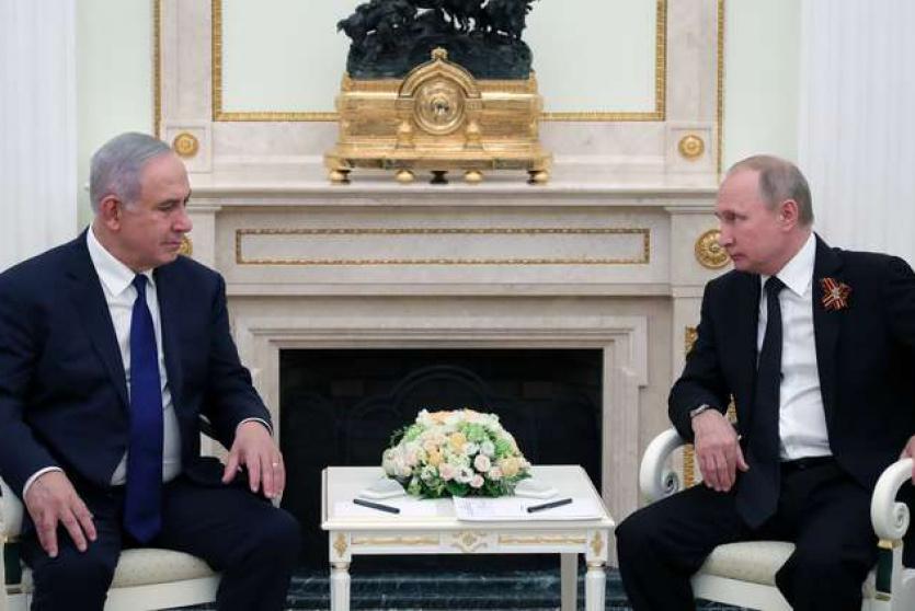 لقاء سابق بين بوتين ونتنياهو 