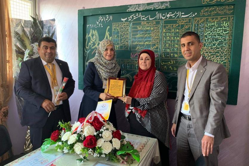 الإسلامي الفلسطيني يدعم مدرسة الزيتون الأساسية المشتركة في غزة