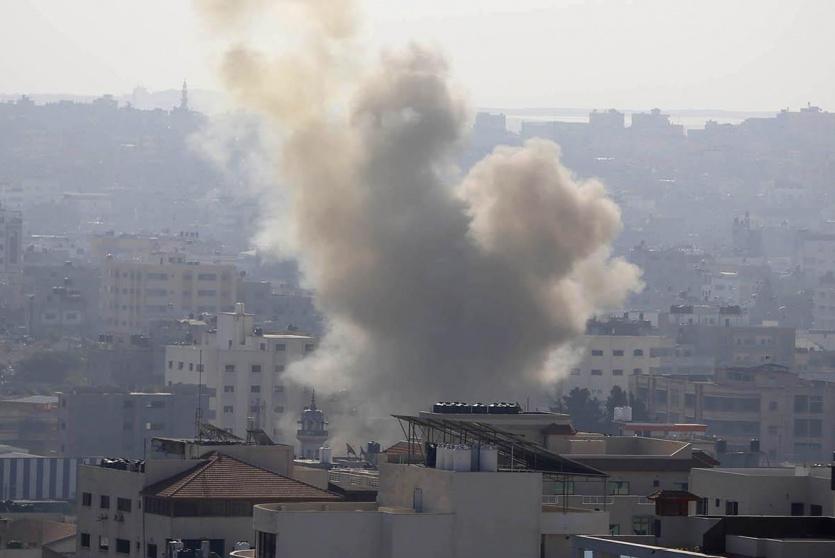 القصف الاسرائيلي اليوم على غزة 