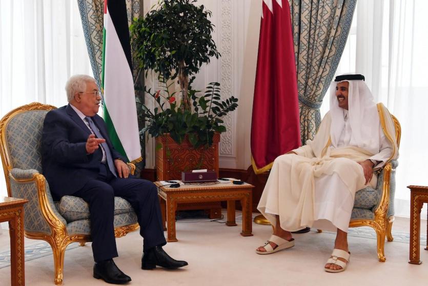 لقاء سابق بين الرئيس وامير قطر 