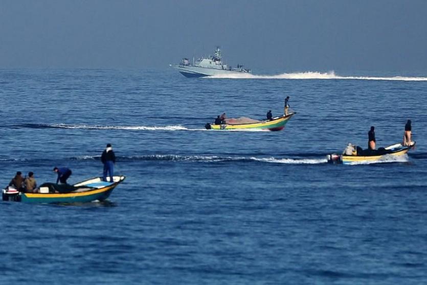 مراكب الصيادين في بحر غزة 