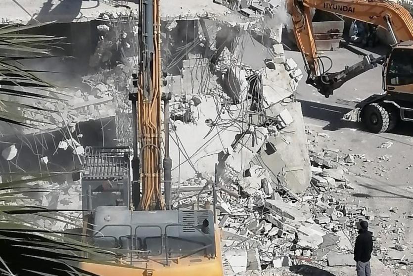 المنزل الذي تم هدمه