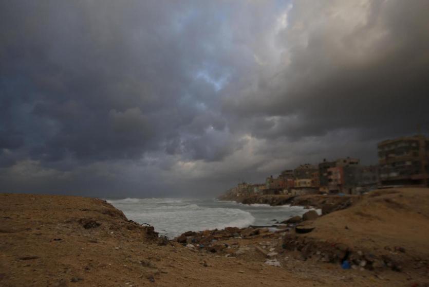  تأثير المنخفض الجوي على مدينة غزة