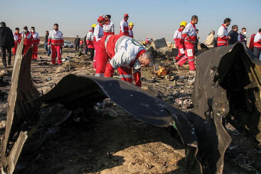 تحطم الطائرة الاوكرانية