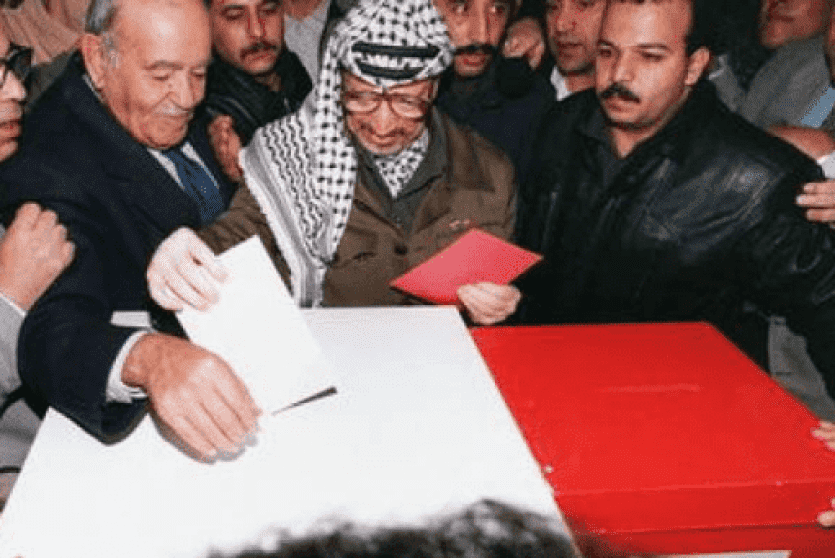 أول انتخابات رئاسية وتشريعية فلسطينية 