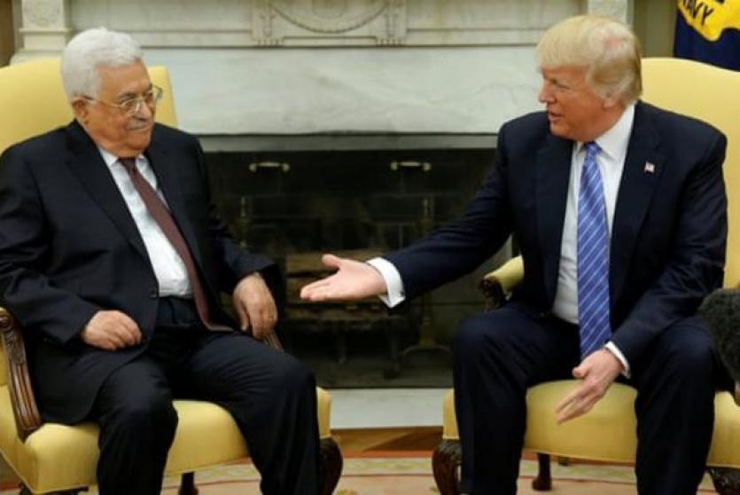 الرئيس عباس وترامب- لقاء سابق 