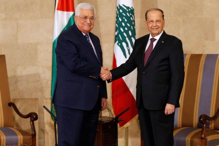 لقاء سابق بين الرئيس عباس و ميشيل عون